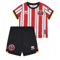 Sheffield United Hemmaställ Barn 2024-25 Korta ärmar (+ Korta byxor)